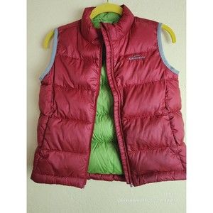 Kathmandu‎ Youth Large Duckdown Vest Red Green Warm Lightweight READ